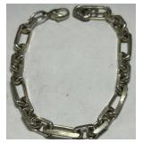 STERLING SILVER 8.5INCH LINK BRACELET 25.50GRS