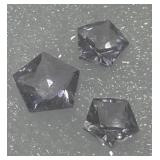 5.75CT SPECIAL CUT  AMETHYST 3 STONE SET