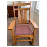 15 - STICKLEY WOODEN ROCKING CHAIR