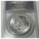 1890-P BRILLIANT UNCIRCULATED MORGAN SILVER DOLLAR