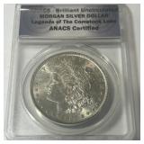 1885 BRILLIANT UNCIRCULATED MORGAN SILVER DOLLAR