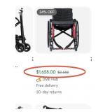 15 - INVACARE WHEELCHAIR & PADS