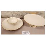11 - LENOX PEDESTAL PLATE & SNACK SET (M103)