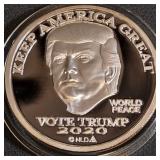 DONALD TRUMP - ONE OUNCE .999 FINE SILVER (15)