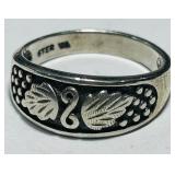 STERLING SILVER RING 5.1 GRS