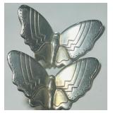 STERLING SILVER BUTTERFLY EARRINGS 6.7 GRS