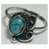 1.60GRS STERLING SILVER TURQUOISE RING