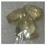 24.15CT  SPECIAL CUT CITRINE 3 STONE SET