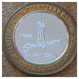 STRATOSPHERE -  $10 .999 FINE SILVER TOKEN (57)