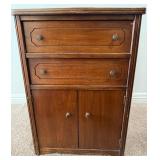 15 - VINTAGE SEWING CABINET