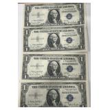 4 1DOLLAR SILVER CERTIFICATE
