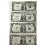 4 1DOLLAR SILVER CERTIFICATE
