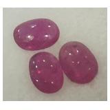 3.06CT CABOCHON RUBY GEMSTONES
