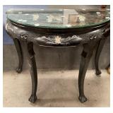 11 - CHINOISERIE BLACK LACQUER/ INLAY TABLE