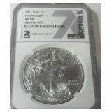 2021 AMERICAN EAGLE SILVER DOLLAR MS69