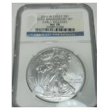 2001 AMERICAN EAGLE SILVER DOLLAR MS70