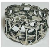 STERLING SILVER RING 5.80GRS
