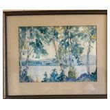15 - CLAYTON 1937 ART FRAMED 22X27"
