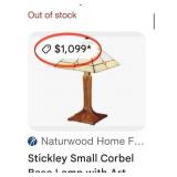 15 - STICKLEY CRAFTSMAN-STYLE TABLE LAMP