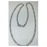 STERLING SILVER 22" LINK CHAIN 12.8 GRS