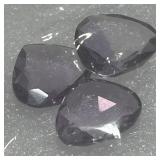 35.40CT SPECIAL CUT  AMETHYST 3 STONE SET