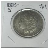 1883-S MORGAN SILVER DOLLAR