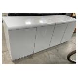 11 - WHITE FOUR-DOOR CABINET