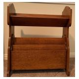 15 - WOODEN MAGAZINE/BOOK RACK
