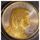 DONALD TRUMP - ONE OUNCE .999 FINE SILVER (9)