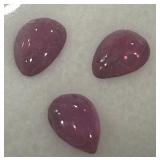 2.50CT CABOCHON RUBY GEMSTONES