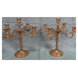 11 - GOLD TONED CANDLEBARAS (M43)