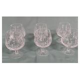 11 - SIX PIECES WATERFORD CRYSTAL SNIFTERS (M3)