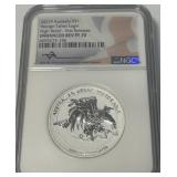 2021 AUSTRALIA 1 DOLLAR HIGH RELIEF PF70