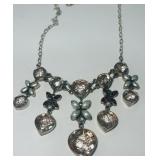 NICKY BUTLER STATEMENT NECKLACE GEMSTONES 37.1 G