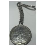 STERLING SILVER KEYCHAIN 43.2 GRS