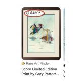 15 - GARY PATTERSON ART FRAMED 17X13"