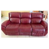 11 - RED POWER RECLINING SOFA