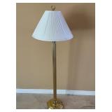 11 - BRASS TONE FLOOR LAMP