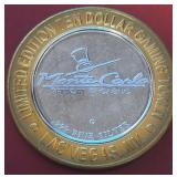 MONTE CARLO -  $10 .999 FINE SILVER TOKEN (56)