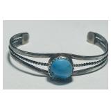 STERLING SILVER BABY SIZE CUFF BRACELET 4.6 GRS
