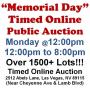 Mon@12pm - HUGE 1500 Lot "Memorial Day" Online Auction 5/25