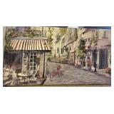 J4 - FRENCH STREET SCENE ART 24X46' (G83)