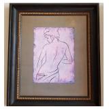 J4 - ABSTRACT ART FRAMED 29X25' (L11)