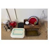J4 - S&P SETS, CHRISTMAS BOWLS, WIRE RACKS, MORE