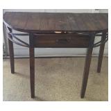 J4 - HALF-ROUND ACCENT CONSOLE W/ SLATTED TOP