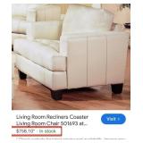 J4 - COASTER FINE FURNITURE EASY CHAIR (L21)