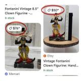 J4 - TWO CLOWN FIGURINES (L14)