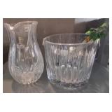 J4 - CRYSTAL VASE & ICE BUCKET (L52)