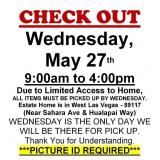 AUCTION PICK UP DAY & HOURS