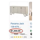 J4 - PANAMA JACK GRAPHITE SIDEBOARD (L10)